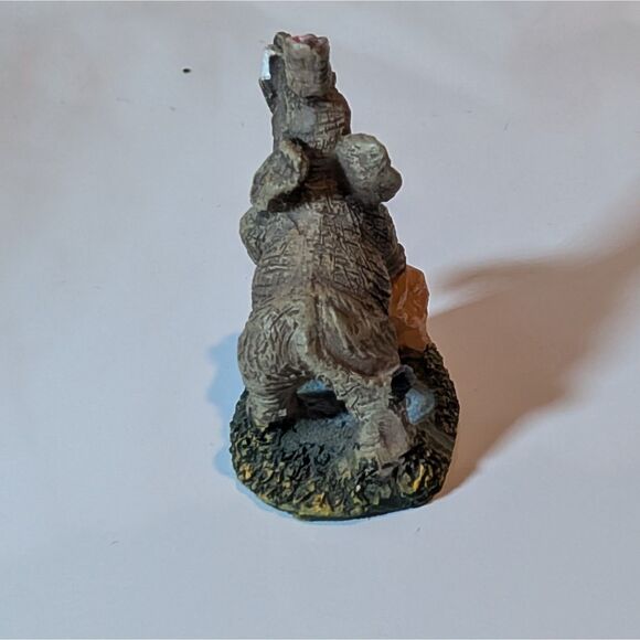 Vintage Resin Elephant Figurine – Trunk Up Good Luck – Pride Style Decor - Picture 6 of 6